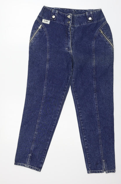 Clark Womens Blue  Denim Tapered Jeans Size 28 in L27 in