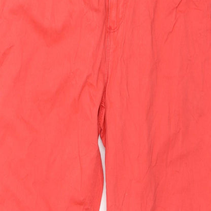 Womens UK Size 14 Stooker Regular Fit Straight Pink Jeans