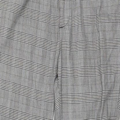 New Look Mens Grey Check  Trousers  Size L L27 in