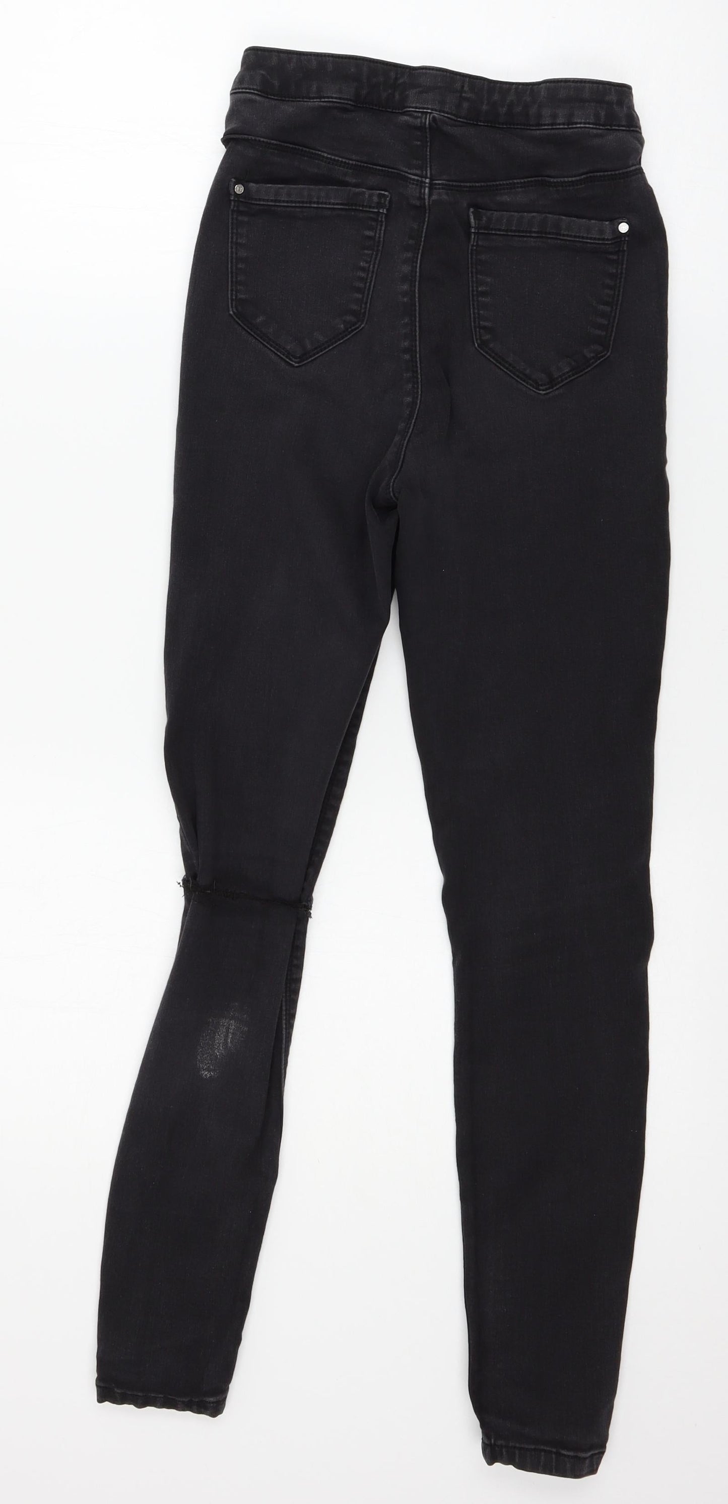 Missguided Womens Black  Denim Skinny Jeans Size 10 L27 in