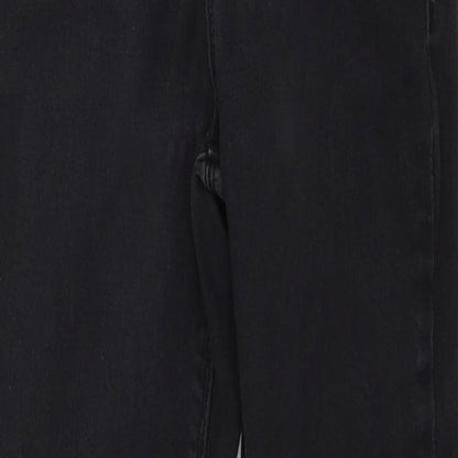Missguided Womens Black  Denim Skinny Jeans Size 10 L27 in
