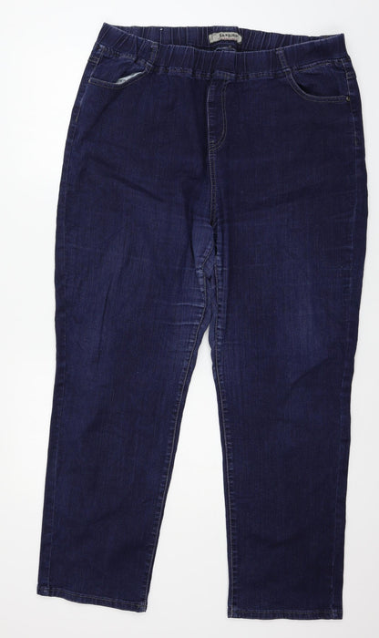 Womens UK Size 14 Sunbird Regular Fit Jegging Blue Jeans