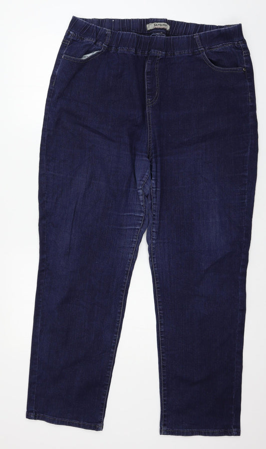 Womens UK Size 14 Sunbird Regular Fit Jegging Blue Jeans