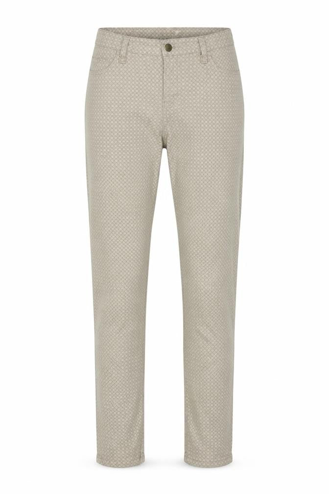 Preworn Womens Green Geometric  Trousers  Size 32 in L28 in