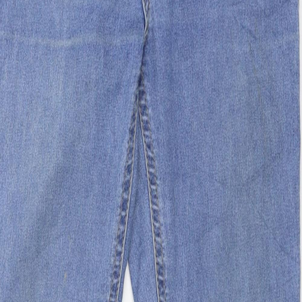 Womens UK Size 8 Sinsay Regular Fit Skinny Blue Jeans