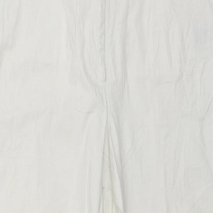 BB Womens White   Cropped Trousers Size 20 L24 in