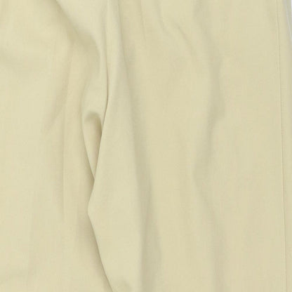 Womens UK Size XL Preworn Regular Fit  Beige Trousers