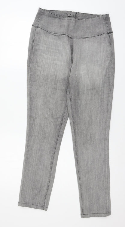Womens UK Size 30 in Pieces Regular Fit Tapered Grey Jeans