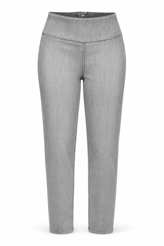Womens UK Size 30 in Pieces Regular Fit Tapered Grey Jeans