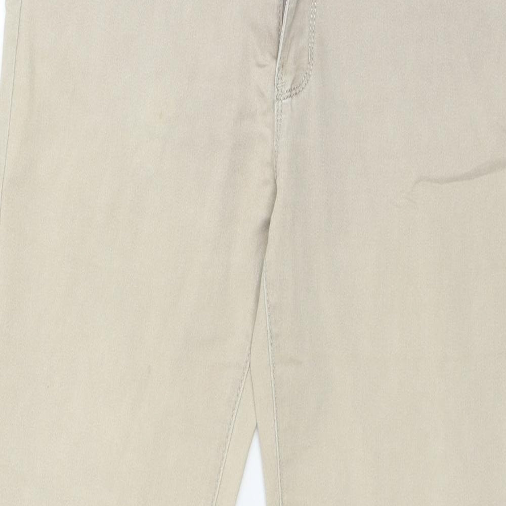 Womens UK Size 36 in Sunbird Regular Fit  Beige Trousers