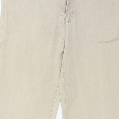 Womens UK Size 36 in Sunbird Regular Fit  Beige Trousers