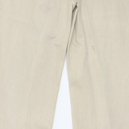 Womens UK Size 36 in Sunbird Regular Fit  Beige Trousers