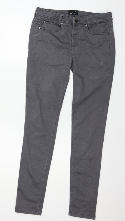 dranella Womens Grey  Denim Skinny Jeans Size 12 L32 in