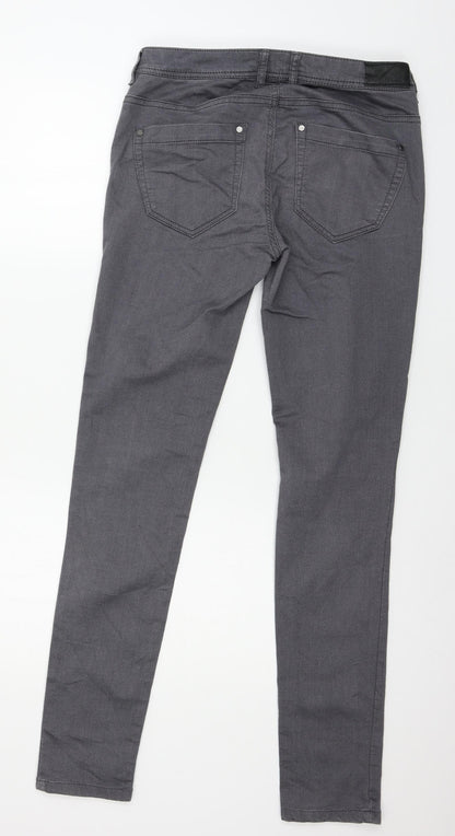 dranella Womens Grey  Denim Skinny Jeans Size 12 L32 in