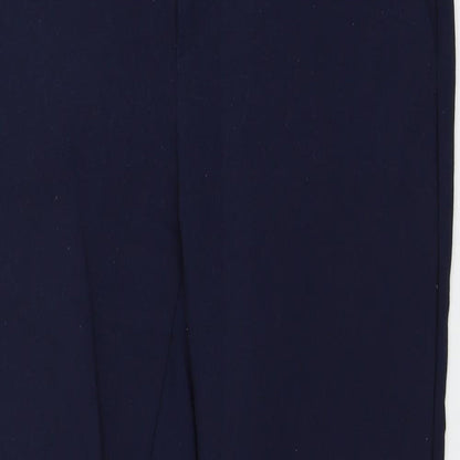 Womens UK Size 6 Stradivarius Regular Fit Snow Pants Blue Trousers