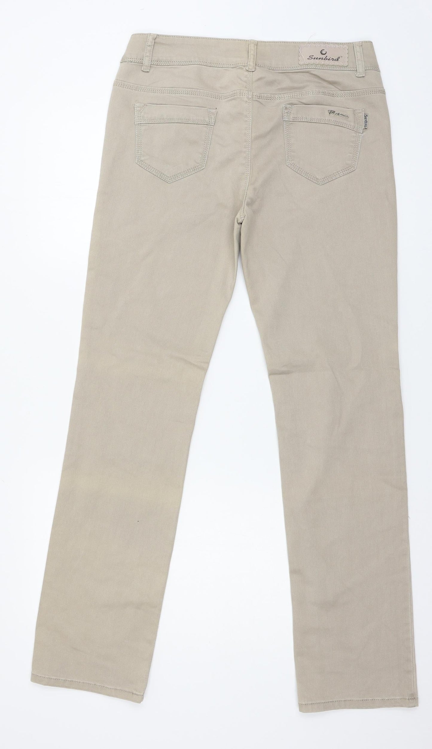Womens UK Size 34 in Sunbird Regular Fit Straight Grey Jeans