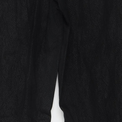 Yessica Womens Black Animal Print Denim Skinny Jeans Size 10 L29 in