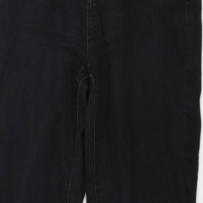 Denim & Co. Womens Black  Denim Skinny Jeans Size 8 L27 in