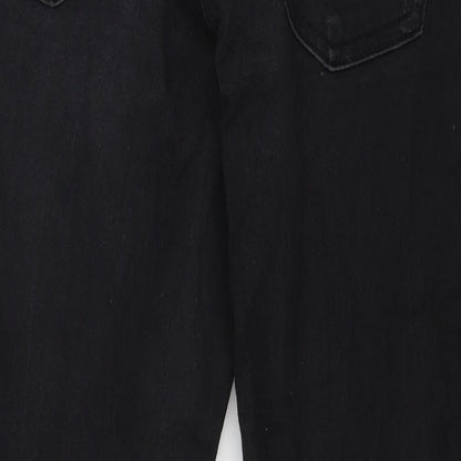 Denim & Co. Womens Black  Denim Skinny Jeans Size 8 L27 in