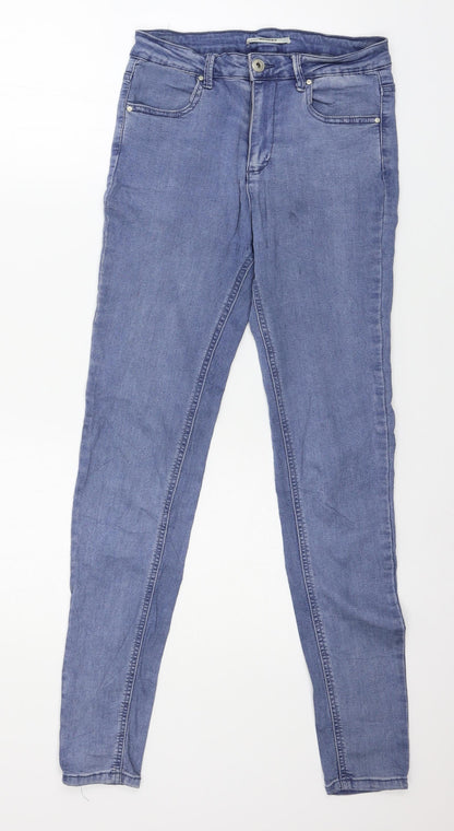 Womens UK Size 10 Goodies Regular Fit Skinny Blue Jeans