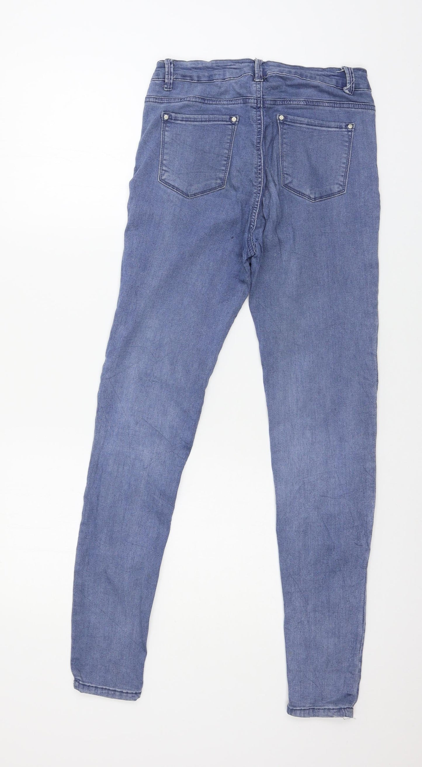 Womens UK Size 10 Goodies Regular Fit Skinny Blue Jeans