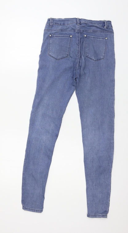 Womens UK Size 10 Goodies Regular Fit Skinny Blue Jeans