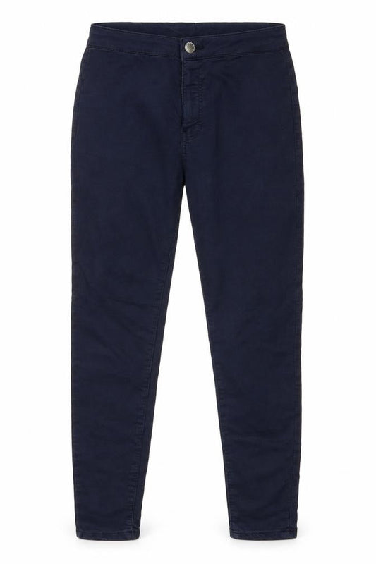 Womens UK Size 10 Bershka Regular Fit Skinny Blue Jeans