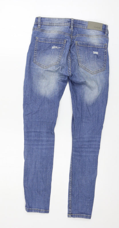 Womens UK Size 6 Diverse Regular Fit Skinny Blue Jeans