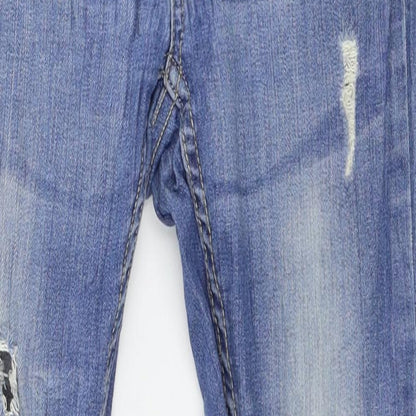 Womens UK Size 6 Diverse Regular Fit Skinny Blue Jeans