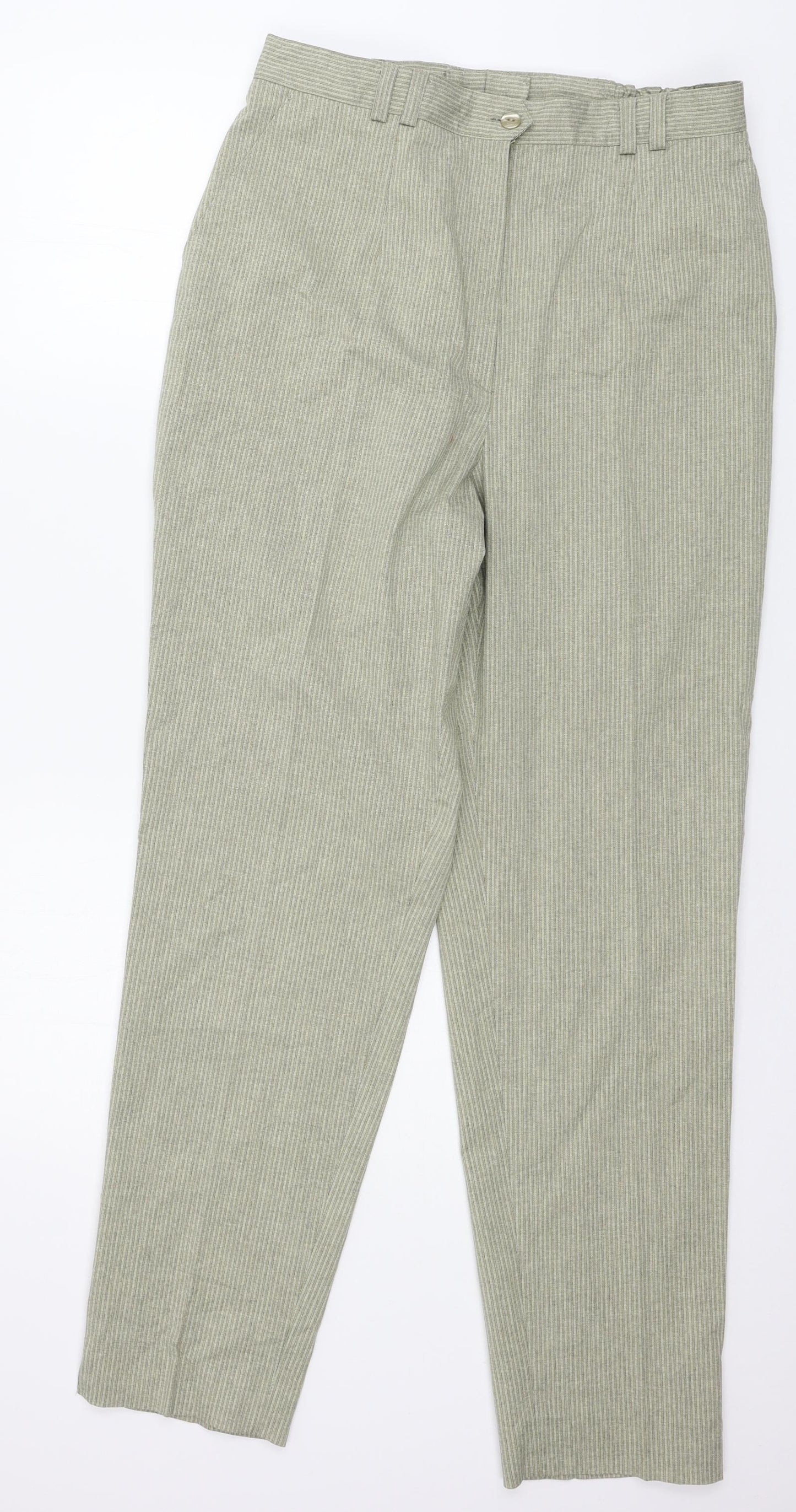 Womens UK Size 14 Stark Regular Fit  Beige Trousers