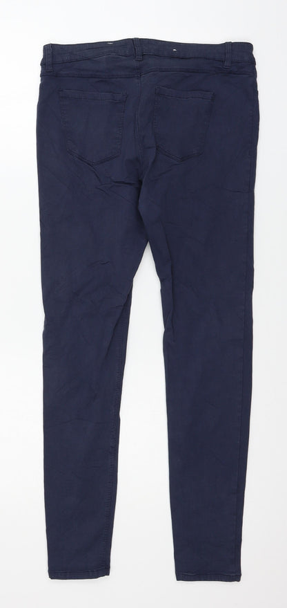 Womens UK Size 32 in Denim Regular Fit Skinny Blue Jeans