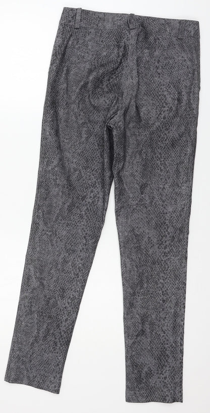 Golden Womens Grey Animal Print  Trousers  Size 30 in L29 in
