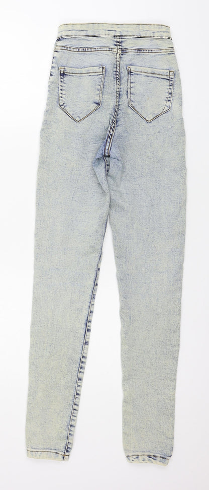 Denim & Co. Womens Black  Denim Skinny Jeans Size 6 L29 in