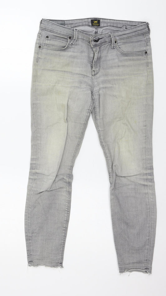 Lee Cooper Womens Grey  Denim Skinny Jeans Size 30 in L25 in
