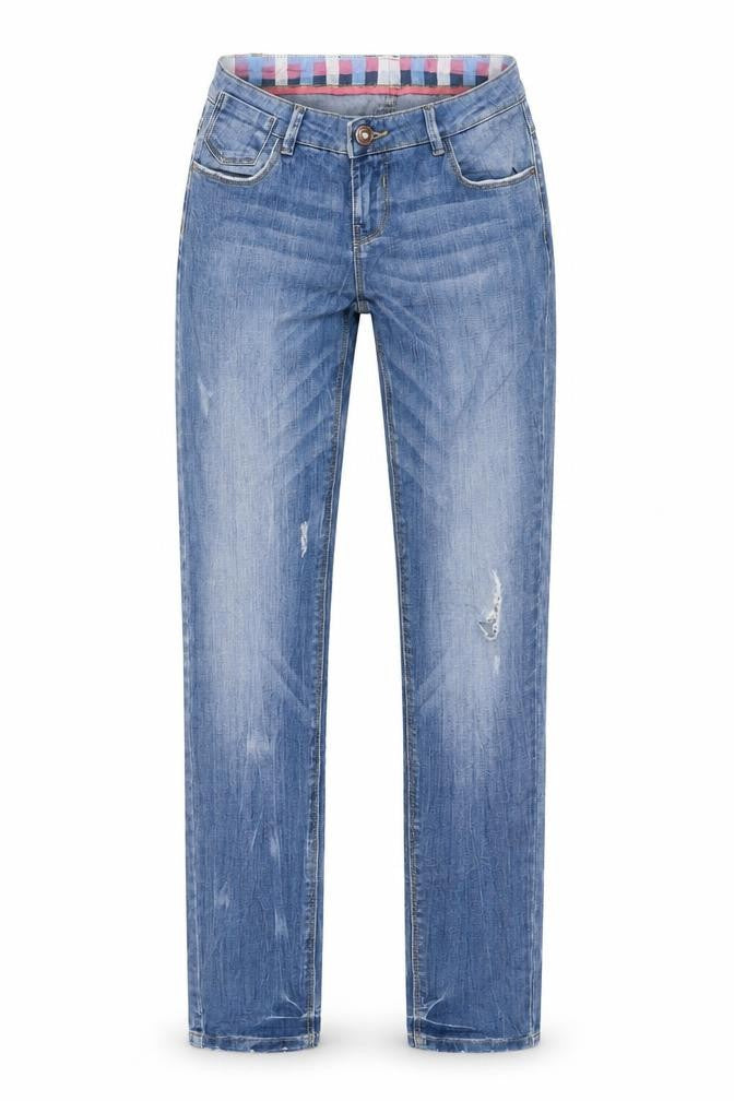 Womens UK Size 28 in House Denim Regular Fit Straight Blue Jeans