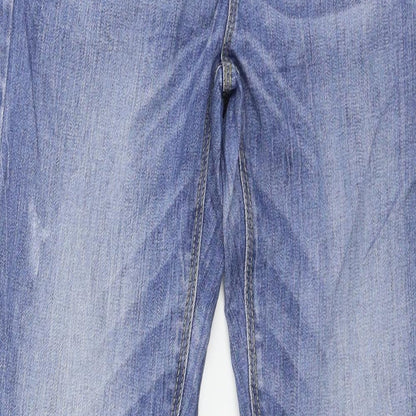 Womens UK Size 28 in House Denim Regular Fit Straight Blue Jeans