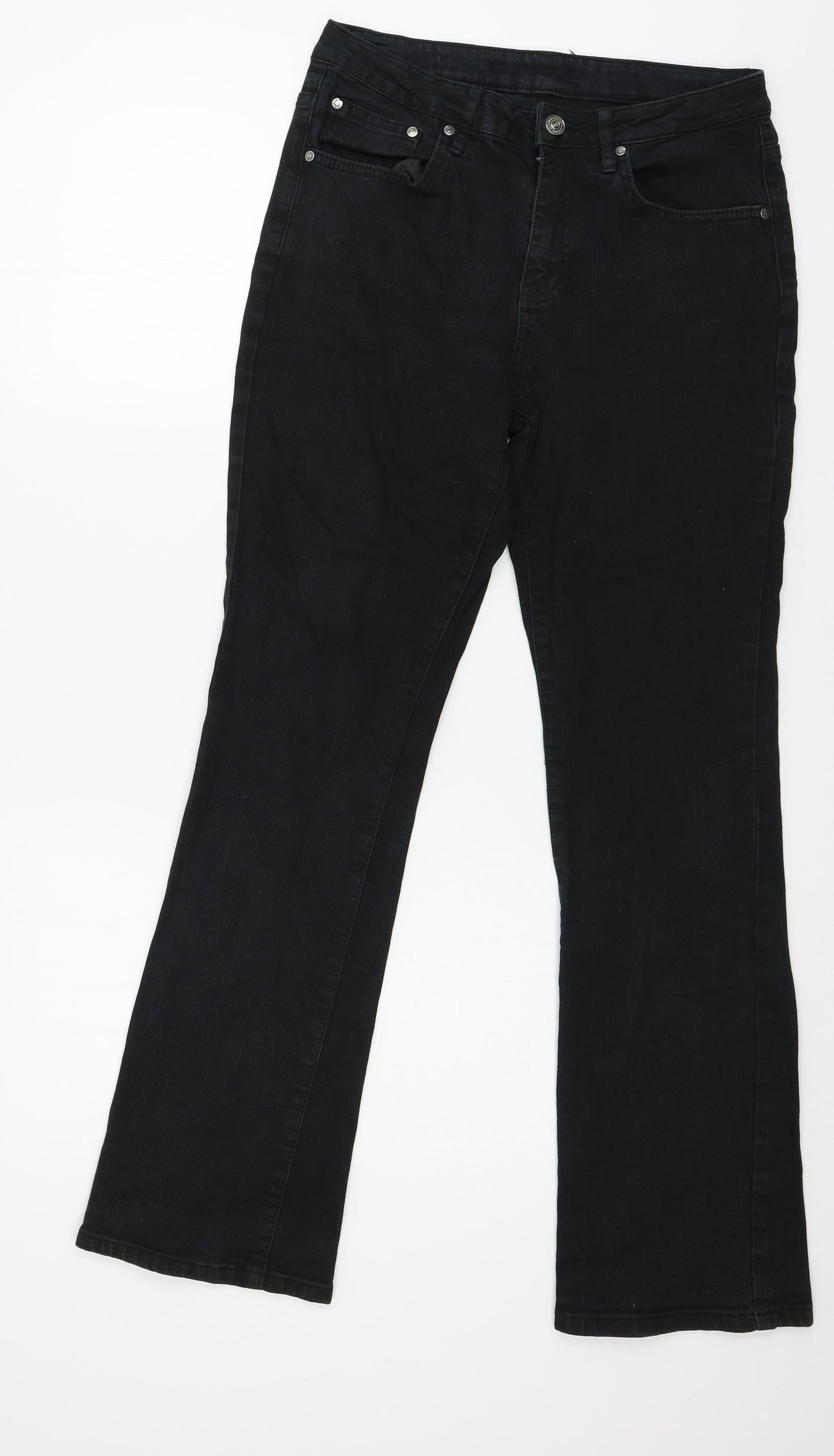 b.young Womens Black  Denim Straight Jeans Size 29 in L32 in