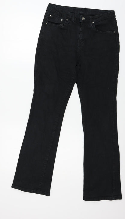 b.young Womens Black  Denim Straight Jeans Size 29 in L32 in