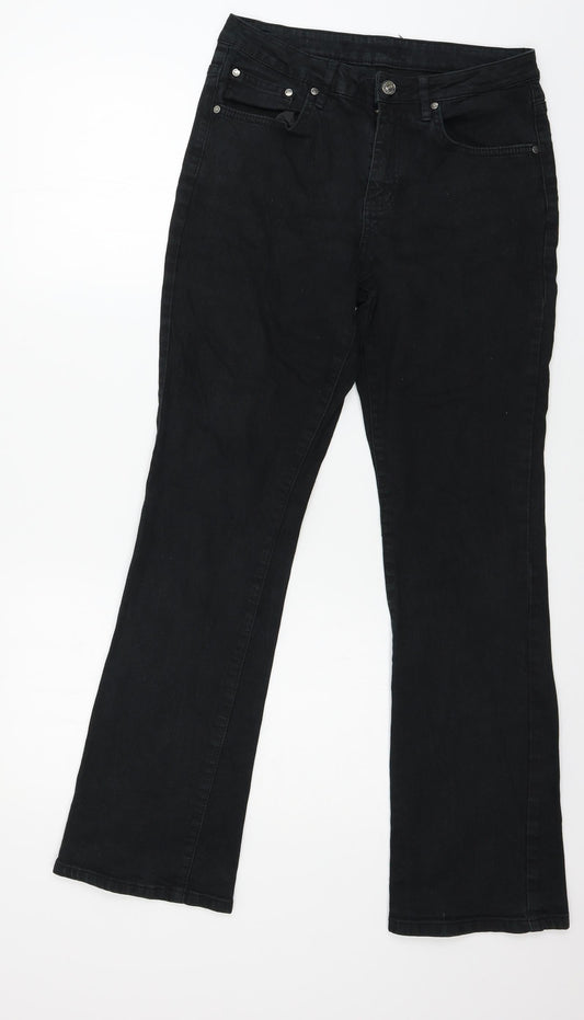 b.young Womens Black  Denim Straight Jeans Size 29 in L32 in