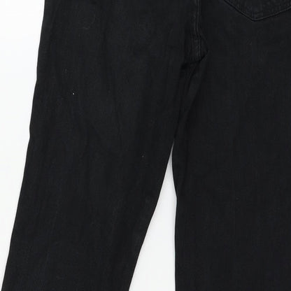 b.young Womens Black  Denim Straight Jeans Size 29 in L32 in