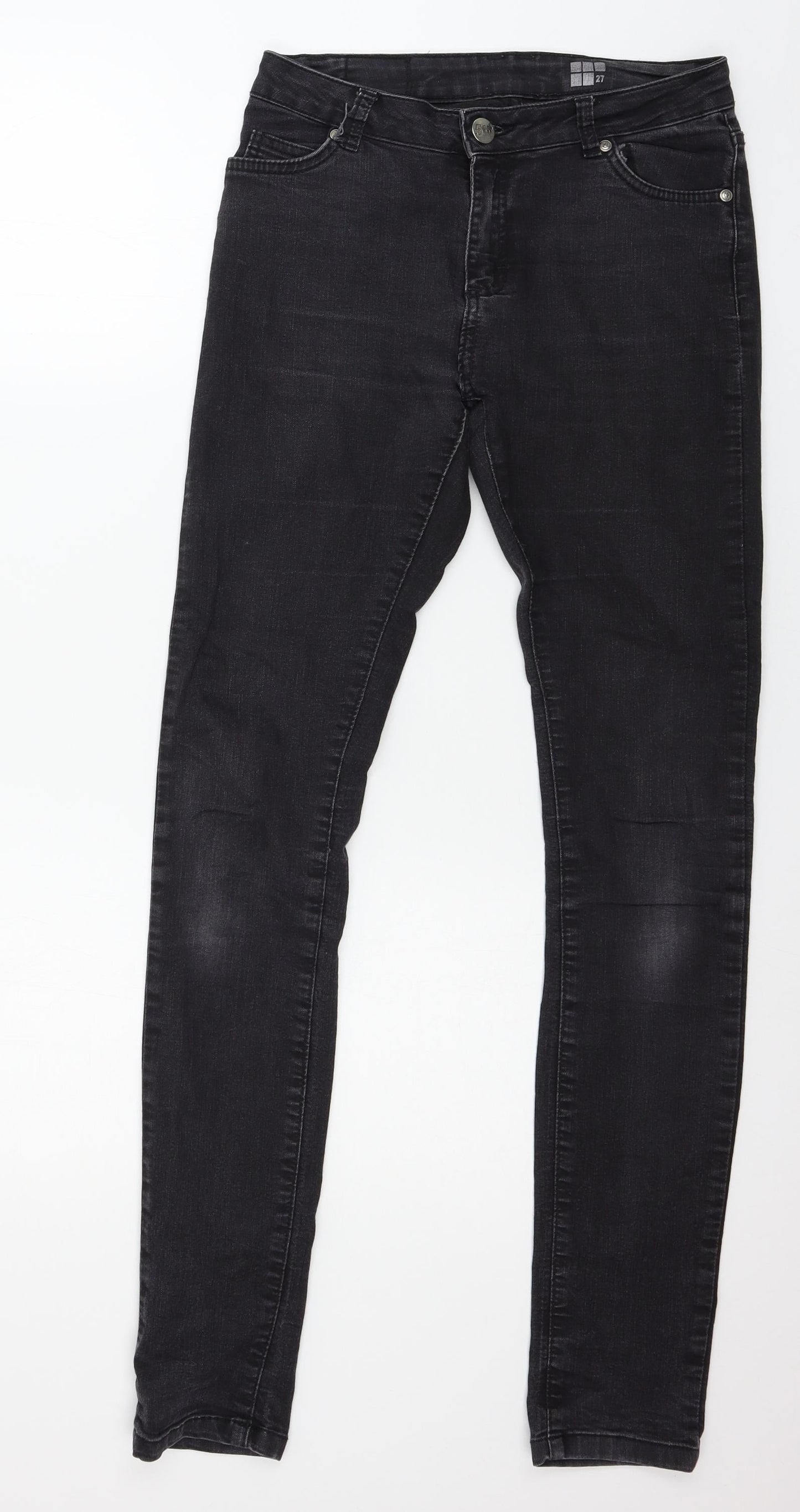 Five Units Womens Grey  Denim Skinny Jeans Size 27 in L31 in