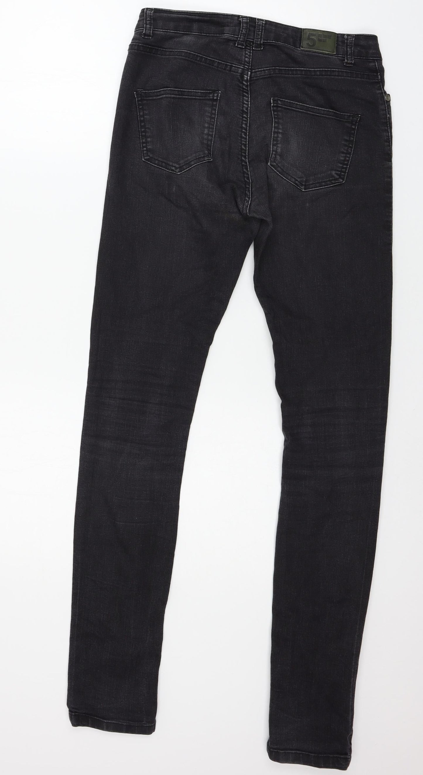 Five Units Womens Grey  Denim Skinny Jeans Size 27 in L31 in