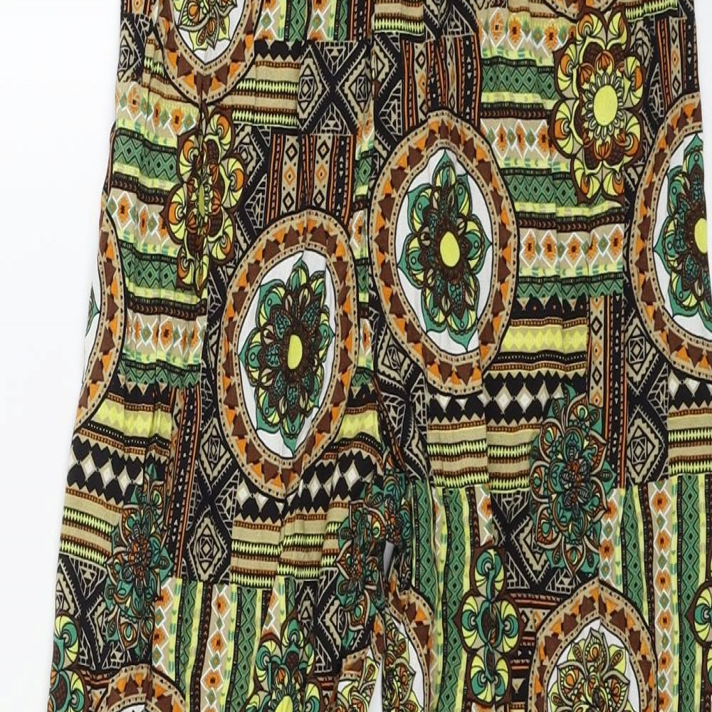 SheIn Womens Brown Geometric  Trousers  Size M L22 in