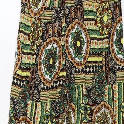 SheIn Womens Brown Geometric  Trousers  Size M L22 in