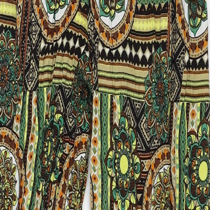 SheIn Womens Brown Geometric  Trousers  Size M L22 in