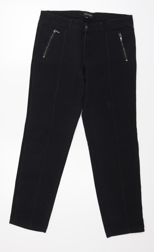 RESERVED Womens Black   Trousers  Size 10 L27 in