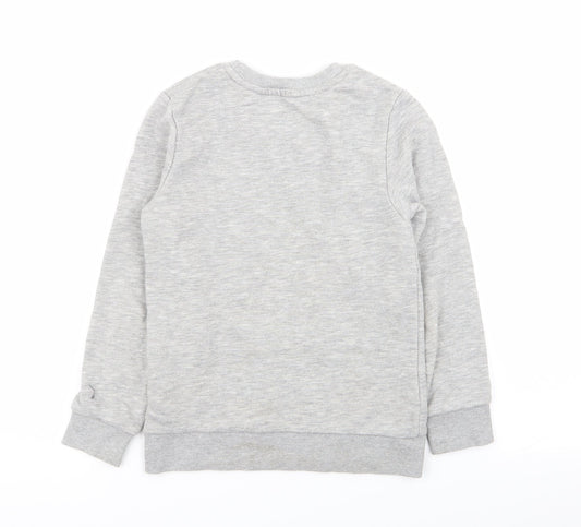 H&M Girls Grey   Pullover Jumper Size 7-8 Years