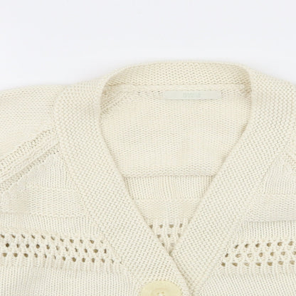 Womens UK Size 18 M&S Ivory Cardigan Jumper