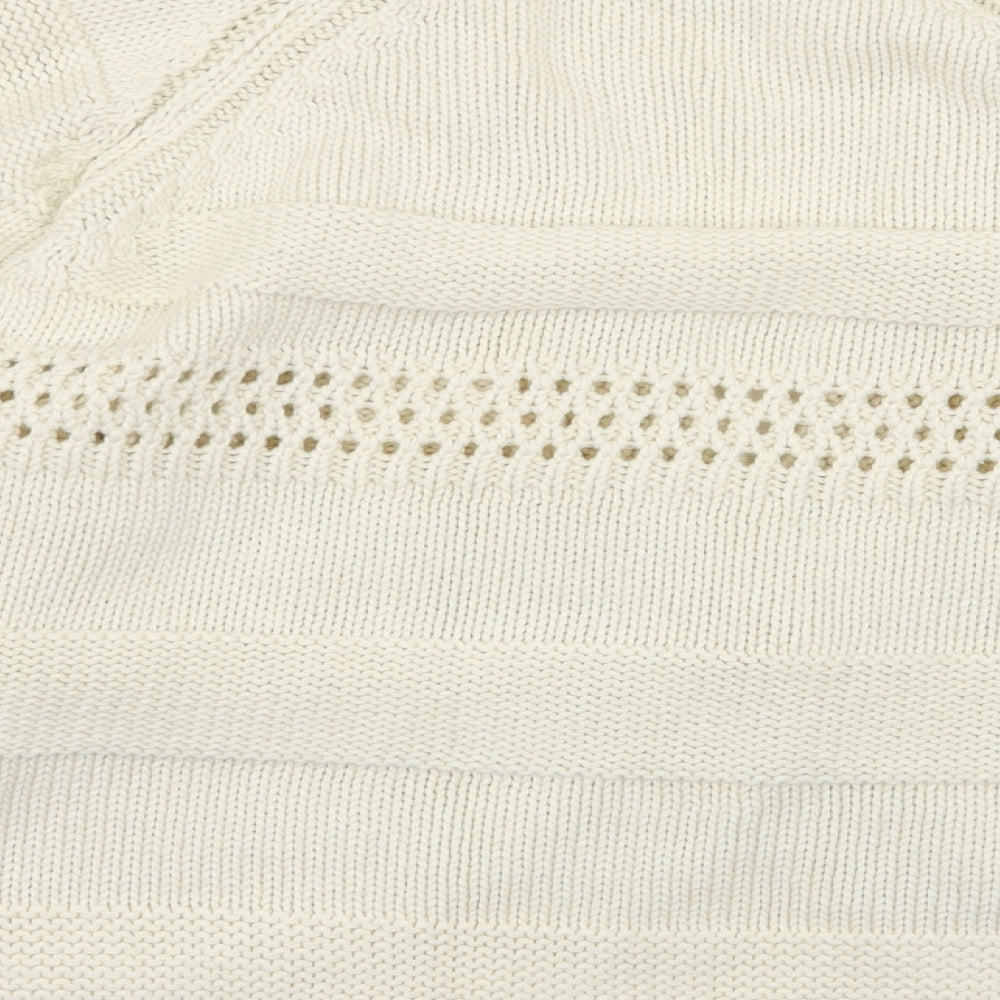 Womens UK Size 18 M&S Ivory Cardigan Jumper
