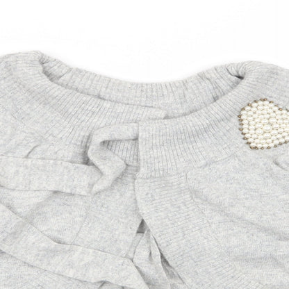 DEPT Womens Grey   Cardigan Jumper Size M